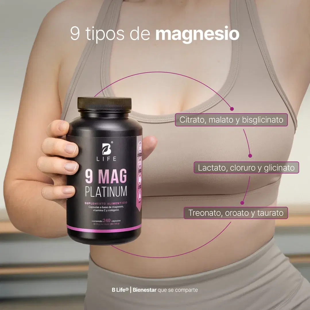 Mezcla de Magnesios | con Colágeno Hidrolizado y Vitamina C | 240 cápsulas