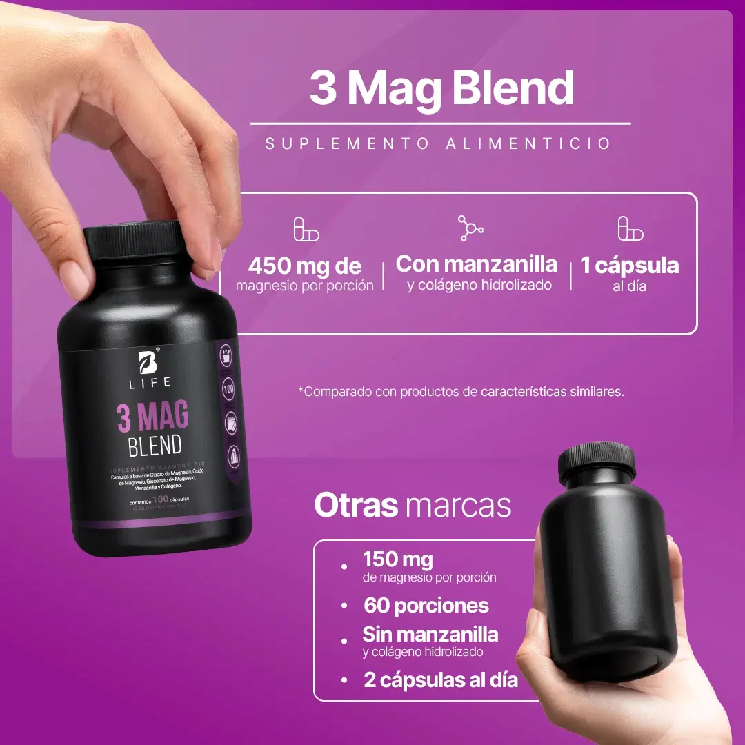 Mezcla de Magnesios | Citrato, Óxido y Gluconato de Alta Absorción
