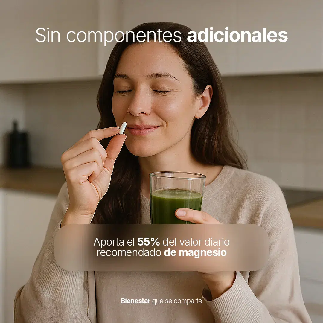 Mezcla de 4 tipos de Magnesio | 1400 mg por porción | 60 cápsulas