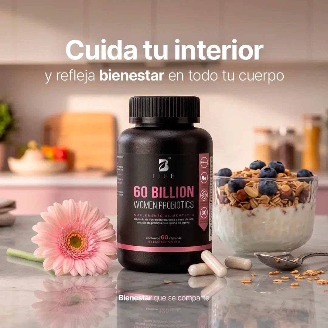 60 billones de Probióticos Para Mujer | con Bromelina e Inulina de Agave