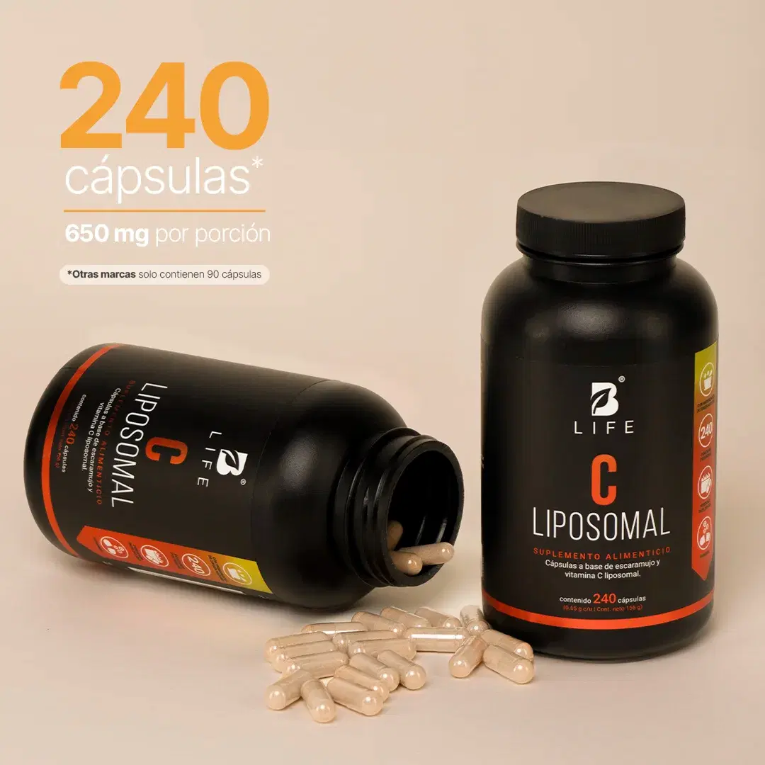 Vitamina C Liposomal | con Escaramujo | 240 cápsulas