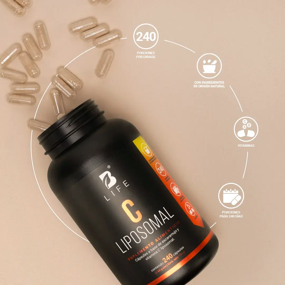 Vitamina C Liposomal | con Escaramujo | 240 cápsulas