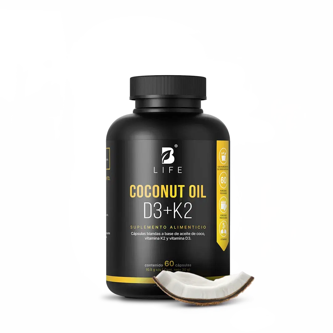 Vitamina D3 + K2 | con Aceite de Coco