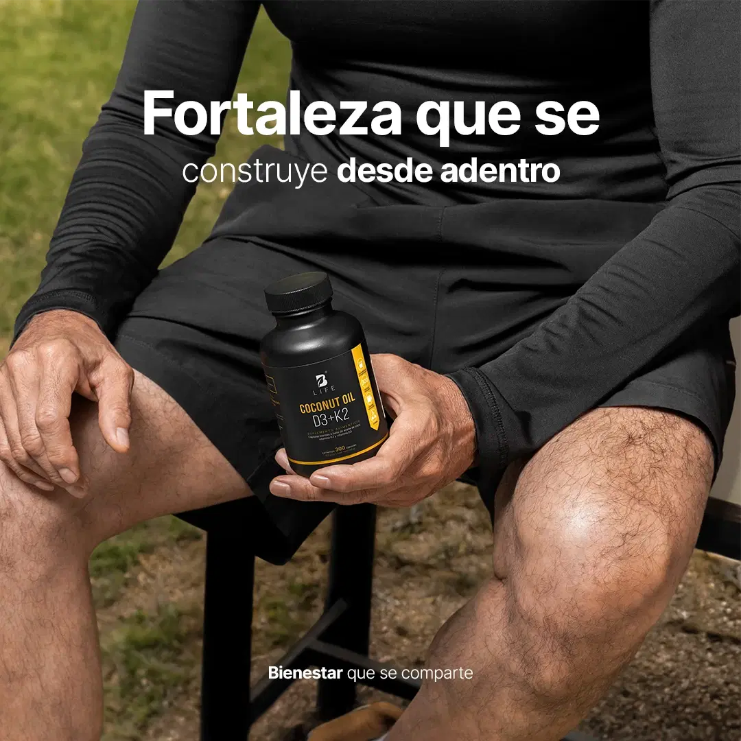 Vitamina D3 + K2 | con Aceite de Coco