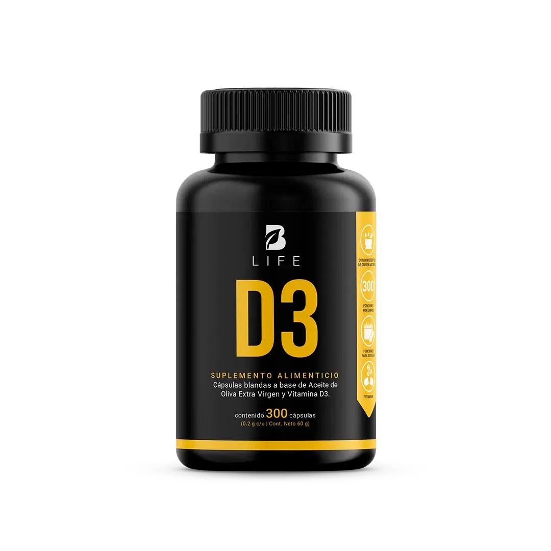 Vitamina D3 con Aceite de Oliva Extra Virgen 5000 UI | 300 cápsulas