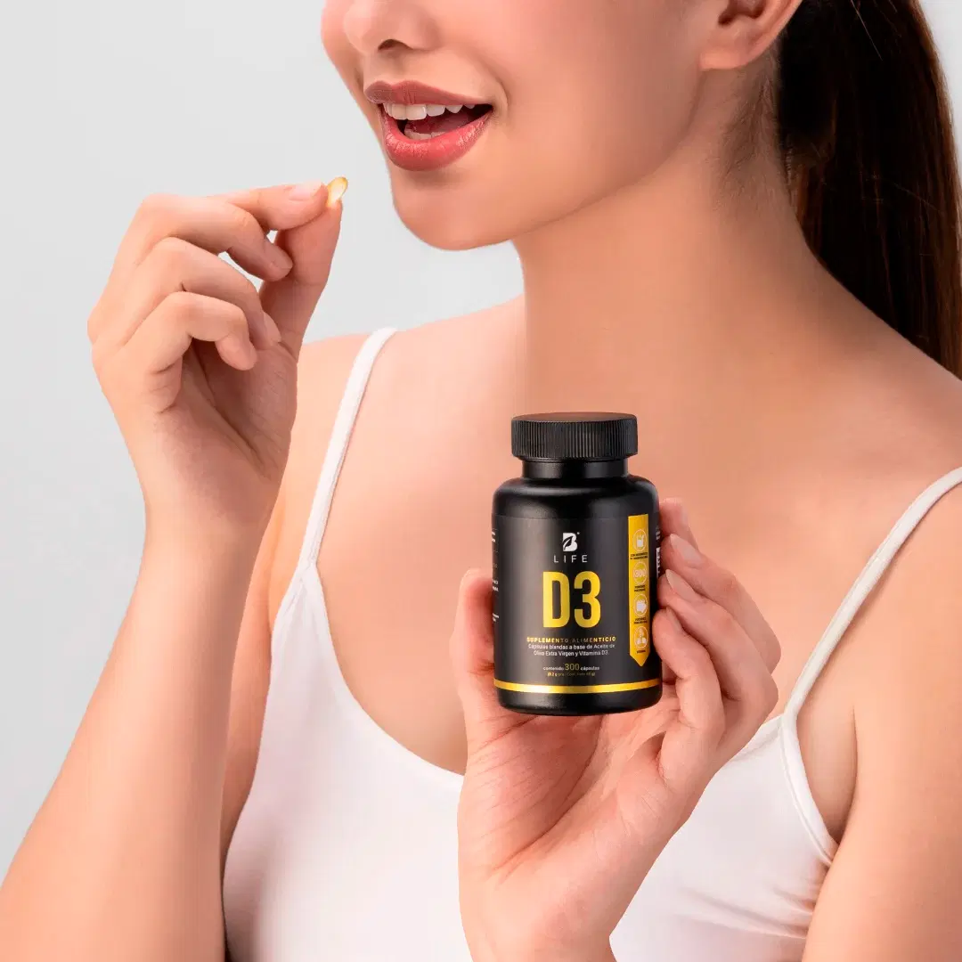 Vitamina D3 con Aceite de Oliva Extra Virgen 5000 UI | 300 cápsulas