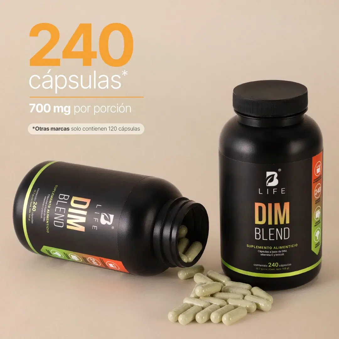DIM | con Vitamina C y Brócoli | 240 cápsulas | 700 mg por porción
