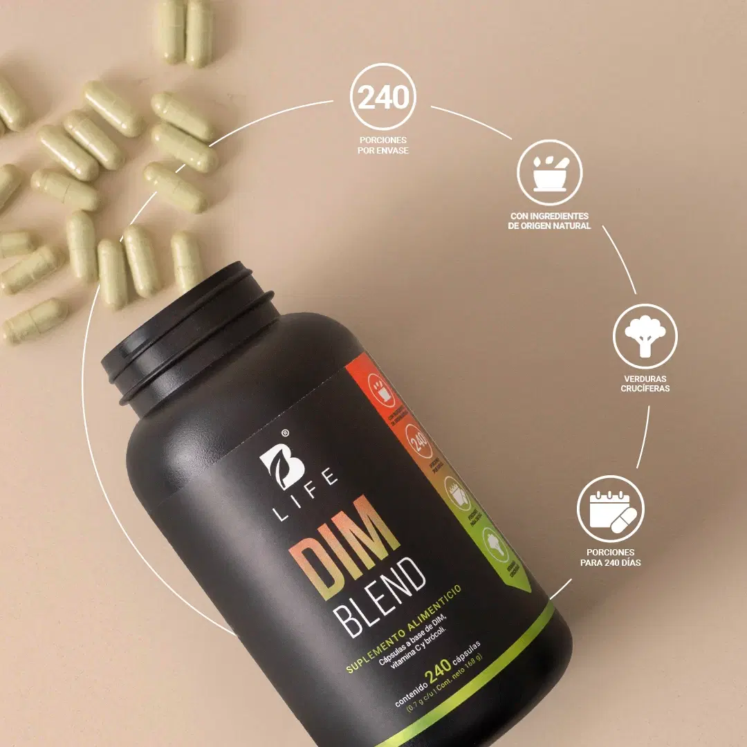 DIM | con Vitamina C y Brócoli | 240 cápsulas | 700 mg por porción