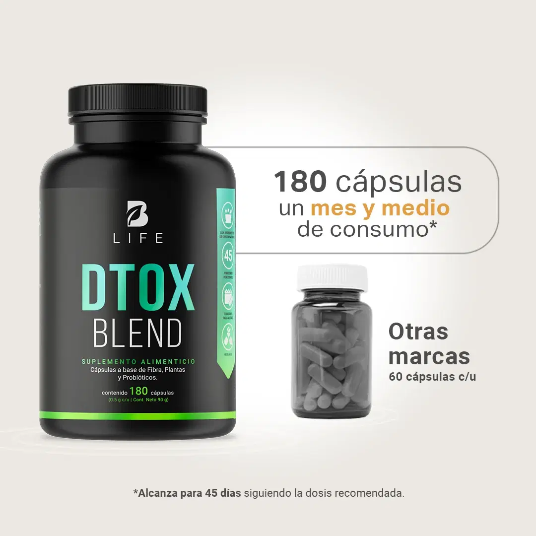 Mezcla con Malva, Aloe Vera, Cardo Mariano, Jengibre, Linaza, Clavo y Probióticos | 180 cápsulas