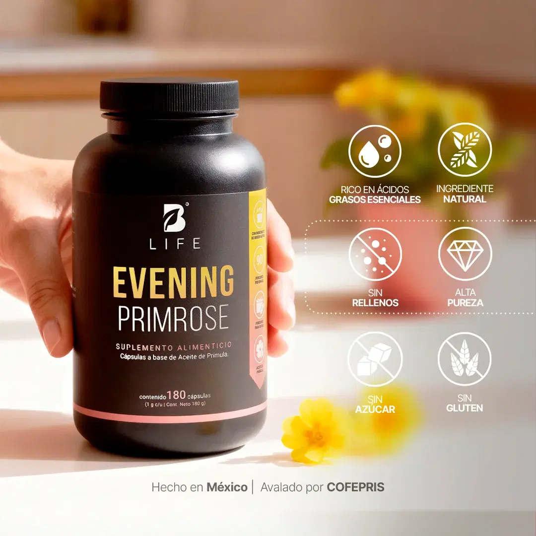 Aceite de Prímula Puro | 180 Cápsulas con 1000mg por porción