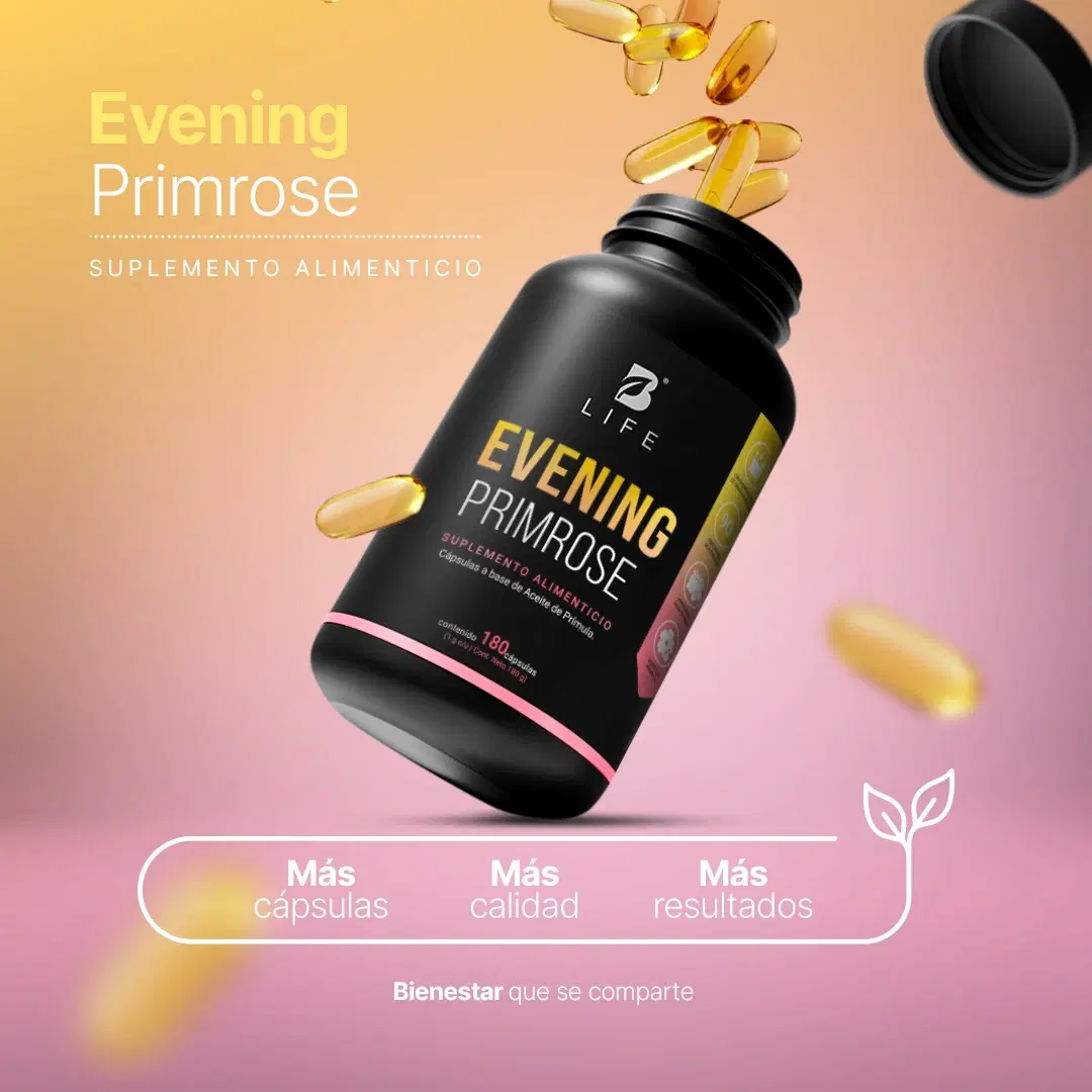 Aceite de Prímula Puro | 180 Cápsulas con 1000mg por porción