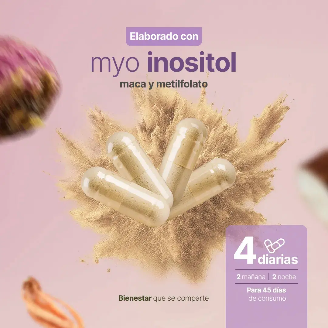 Complejo de Myo Inositol y Shatavari | con Ñame Silvestre, Maca, Vitex, Metilfolato y Vitamina D3 | 180 Cápsulas
