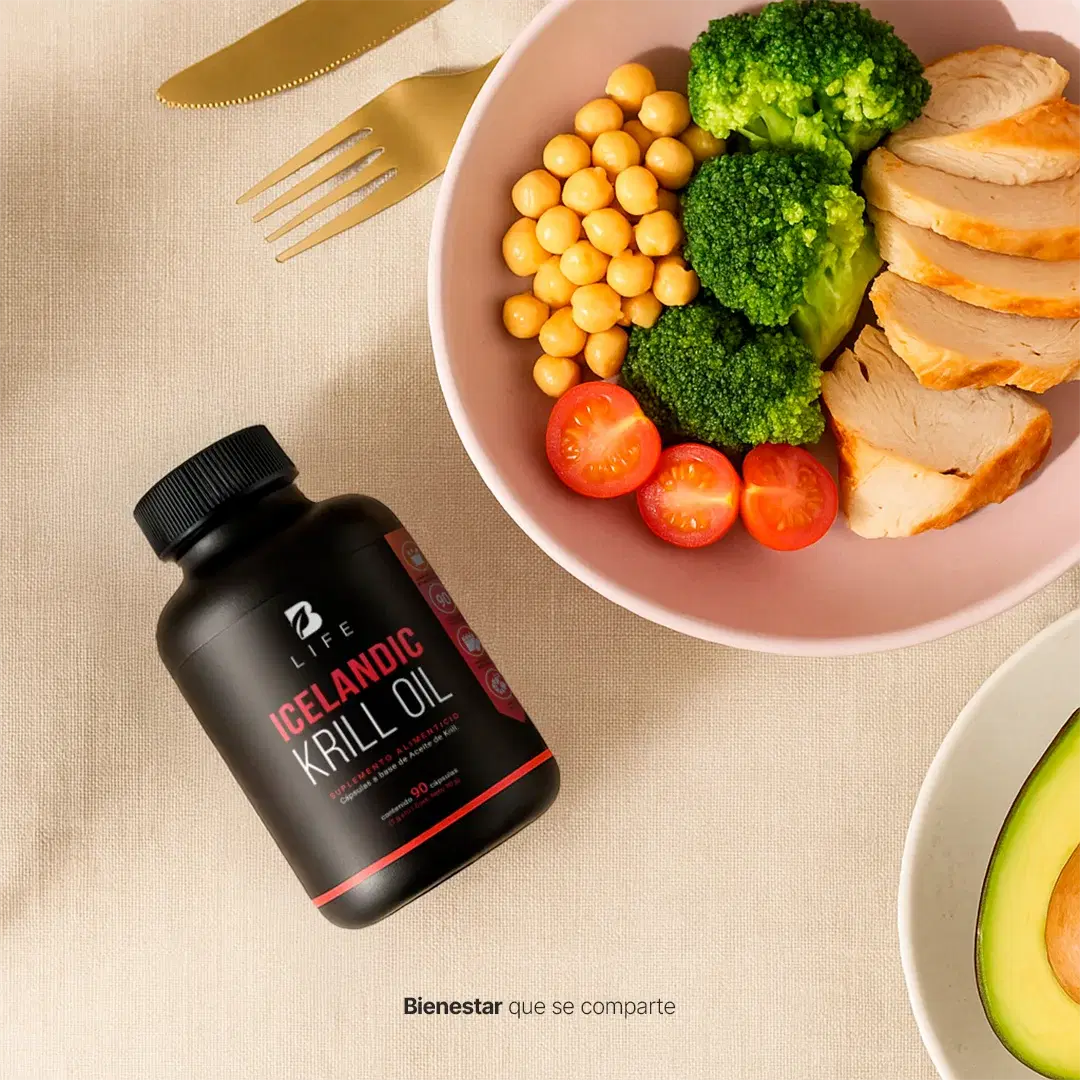Aceite de Krill | 1000 mg de (EPA y DHA) con Astaxantina y Fosfolípidos