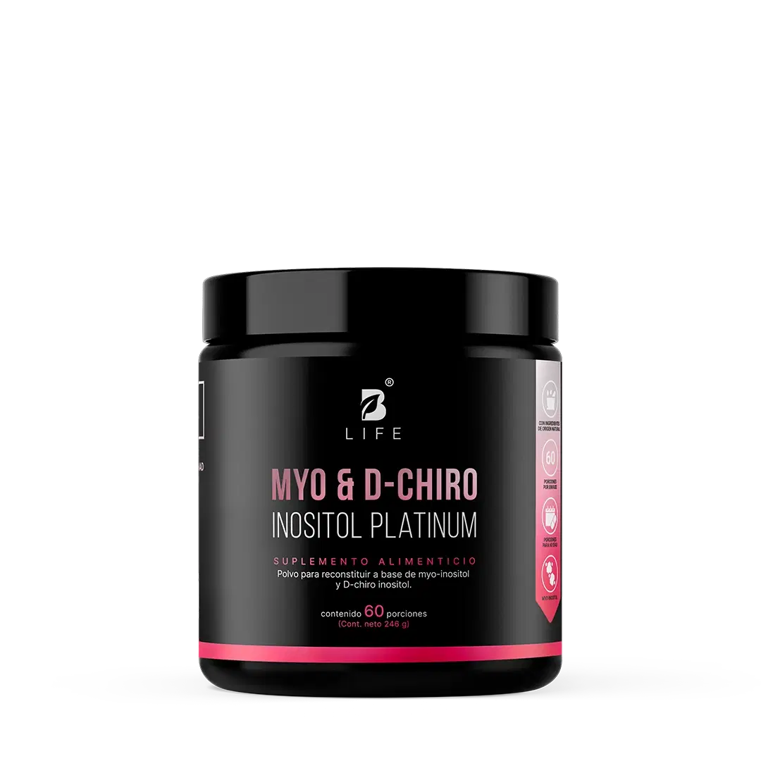 Myo & D-Chiro Inositol Platinum | Relación Ideal 40:1 de Alta Pureza en Polvo | Fórmula Platinum | B Life