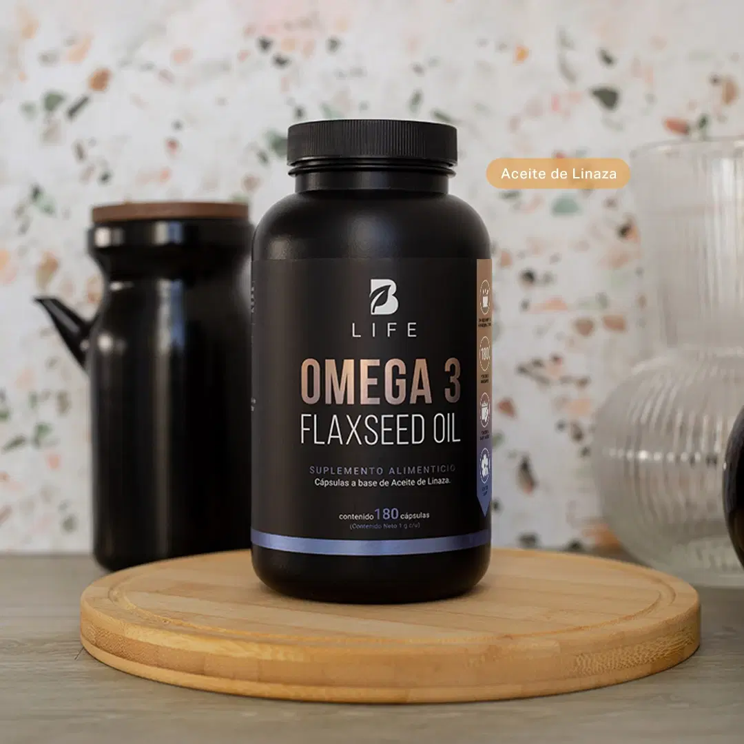 Aceite de Linaza Puro con Omega 3 | Ácido Alfa Linolénico | 180 cápsulas | 1000 mg por porción