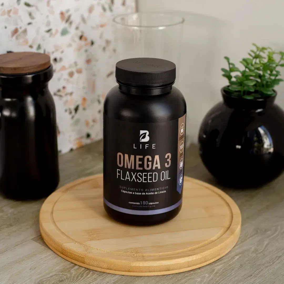Aceite de Linaza Puro con Omega 3 | Ácido Alfa Linolénico | 180 cápsulas | 1000 mg por porción