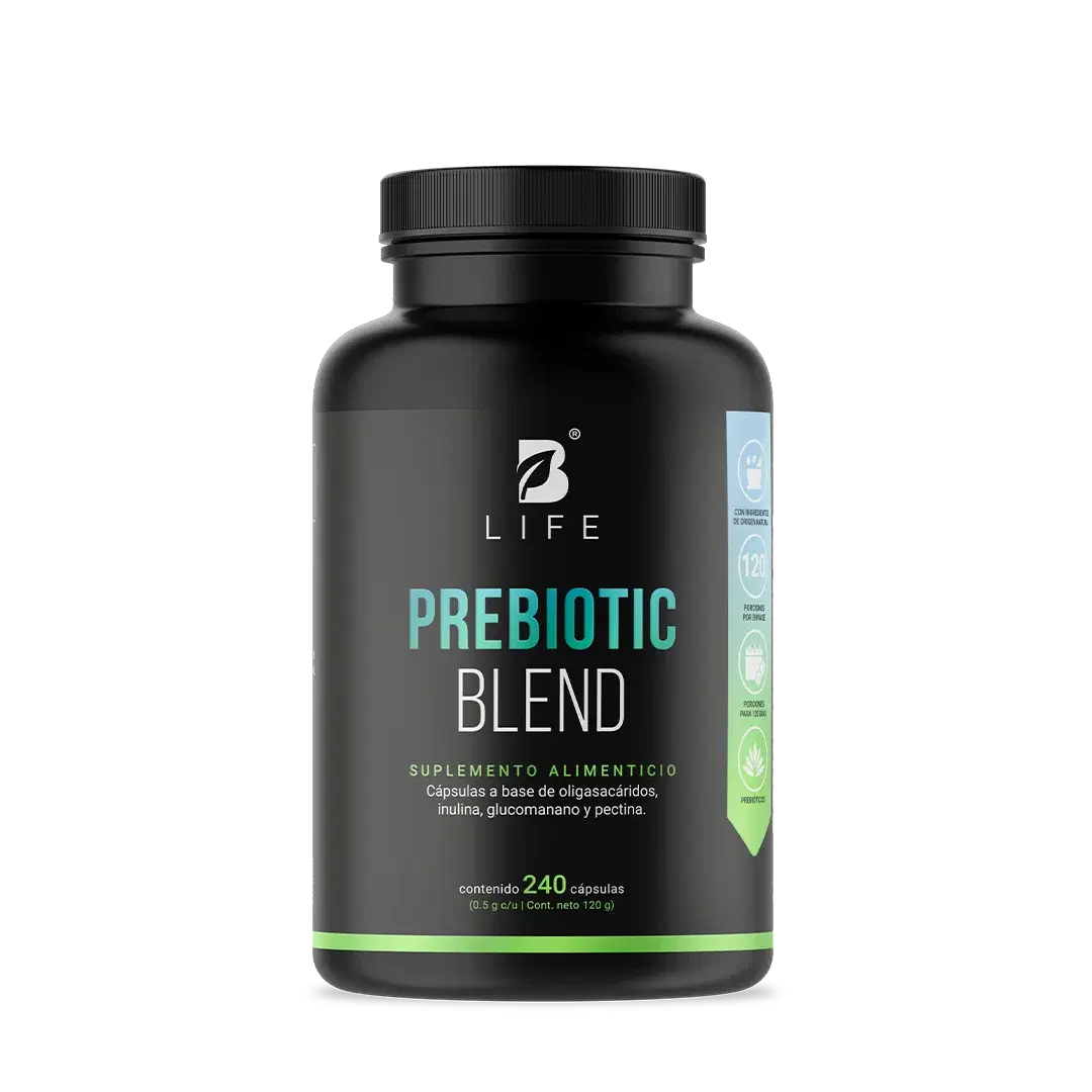 Prebióticos con Inulina, Glucomanano y Pectina | 1000 mg por Porción | 240 Cápsulas