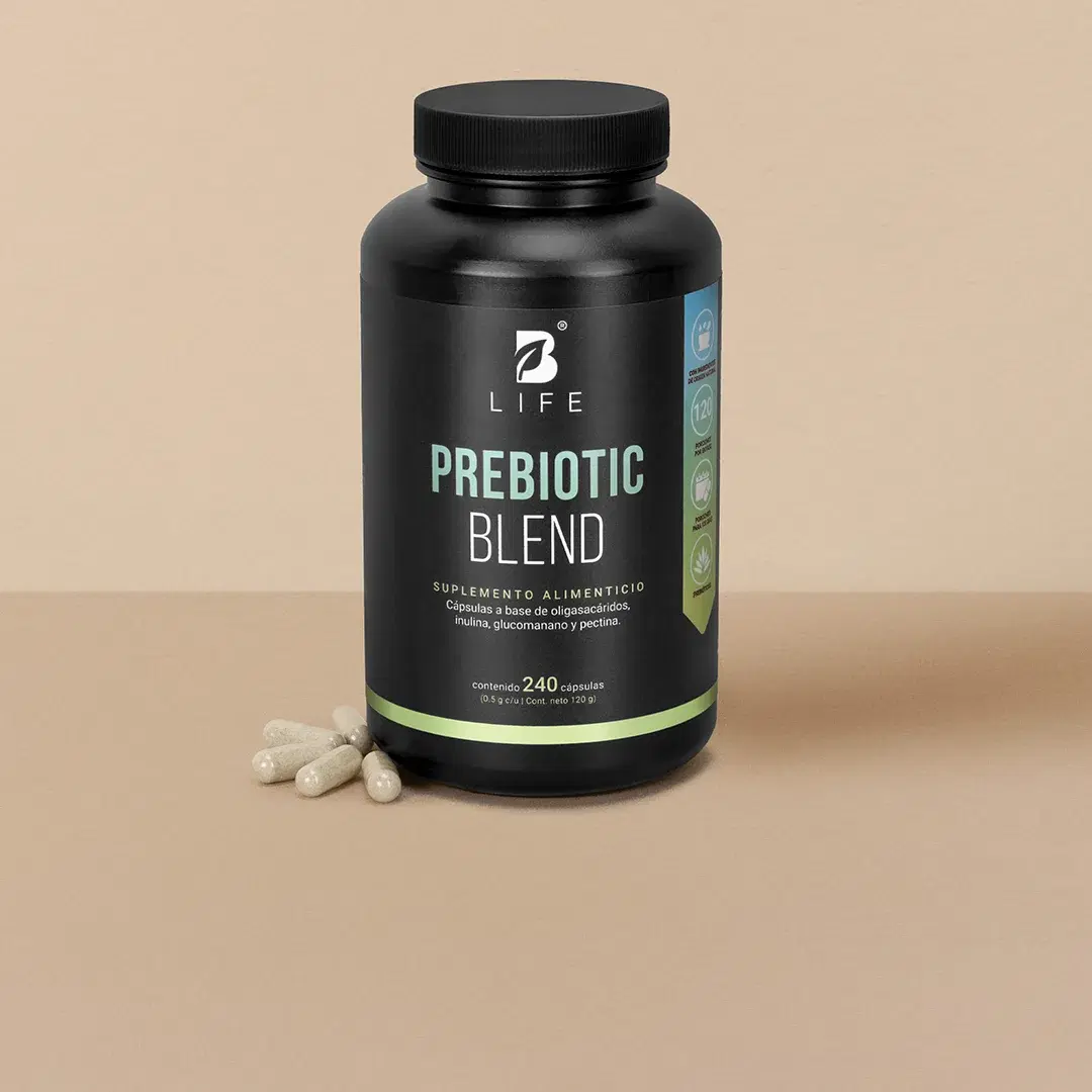 Prebióticos con Inulina, Glucomanano y Pectina | 1000 mg por Porción | 240 Cápsulas