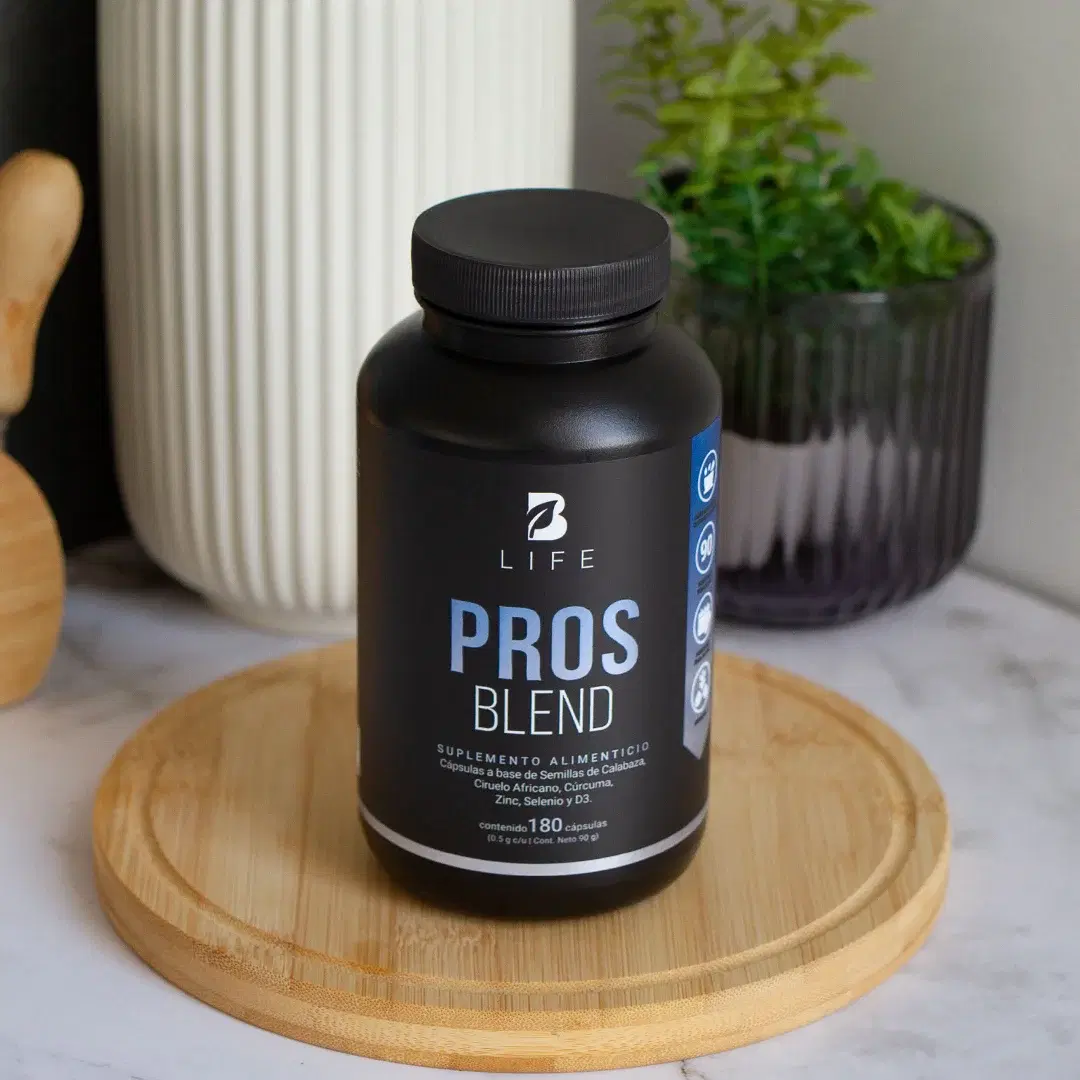 Fórmula para Hombre con Ciruelo Africano, Selenio, Semilla de Calabaza, Cúrcuma, Zinc y Vitamina D3 | 1000 mg por Porción