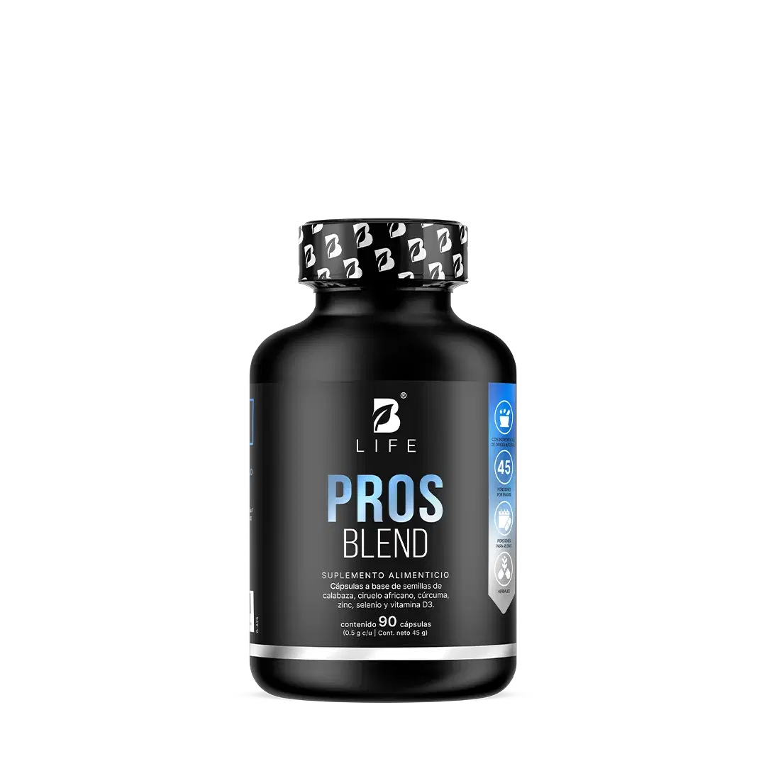 Fórmula para Hombre con Ciruelo Africano, Selenio, Semilla de Calabaza, Cúrcuma, Zinc y Vitamina D3 | 1000 mg por Porción