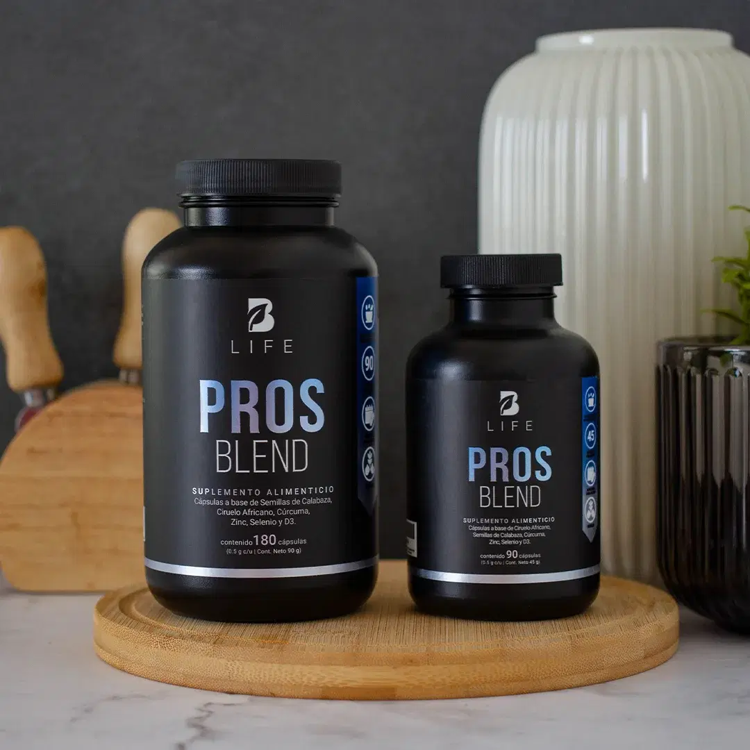Fórmula para Hombre con Ciruelo Africano, Selenio, Semilla de Calabaza, Cúrcuma, Zinc y Vitamina D3 | 1000 mg por Porción