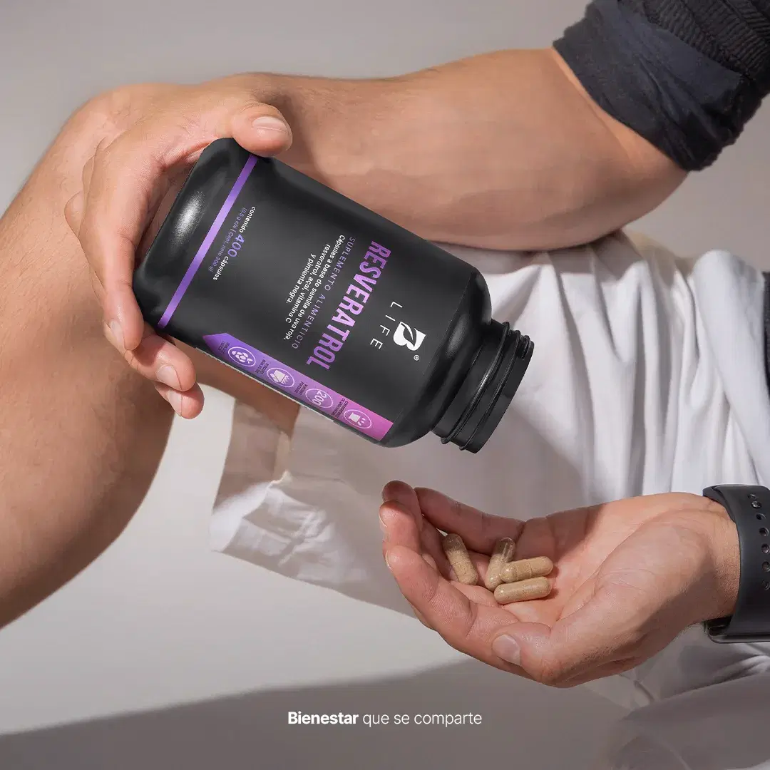 Resveratrol | con Uva Roja, Açaí, Vitamina C y Pimienta Negra | 1000 mg por porción