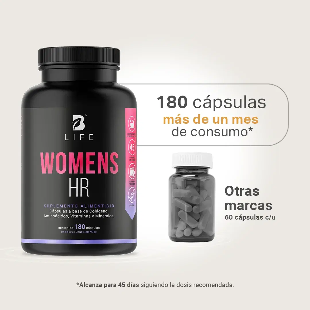 Vitaminas para el Cabello de la Mujer | Con Colágeno Hidrolizado, Biotina, Zinc y Ácido Hialurónico