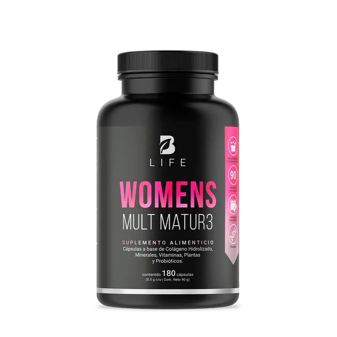 Multivitamínico para Mujer de Más de 40 Años | Con Colágeno, Maca, Inositol y Probióticos | 1000 mg por porción
