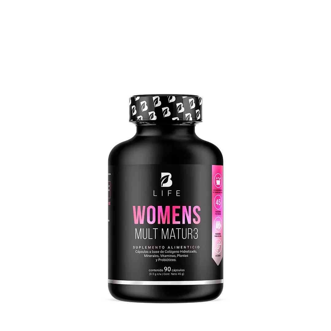 Multivitamínico para Mujer de Más de 40 Años | Con Colágeno, Maca, Inositol y Probióticos | 1000 mg por porción