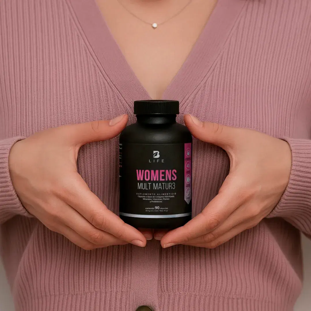 Multivitamínico para Mujer de Más de 40 Años | Con Colágeno, Maca, Inositol y Probióticos | 1000 mg por porción